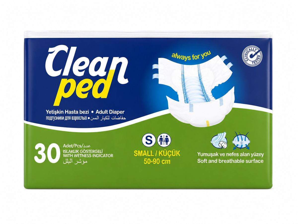 Scutece pentru adulți CLEANPED Small S – 30 buc