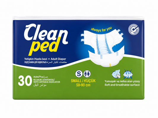 Scutece pentru adulți CLEANPED Small S – 30 buc